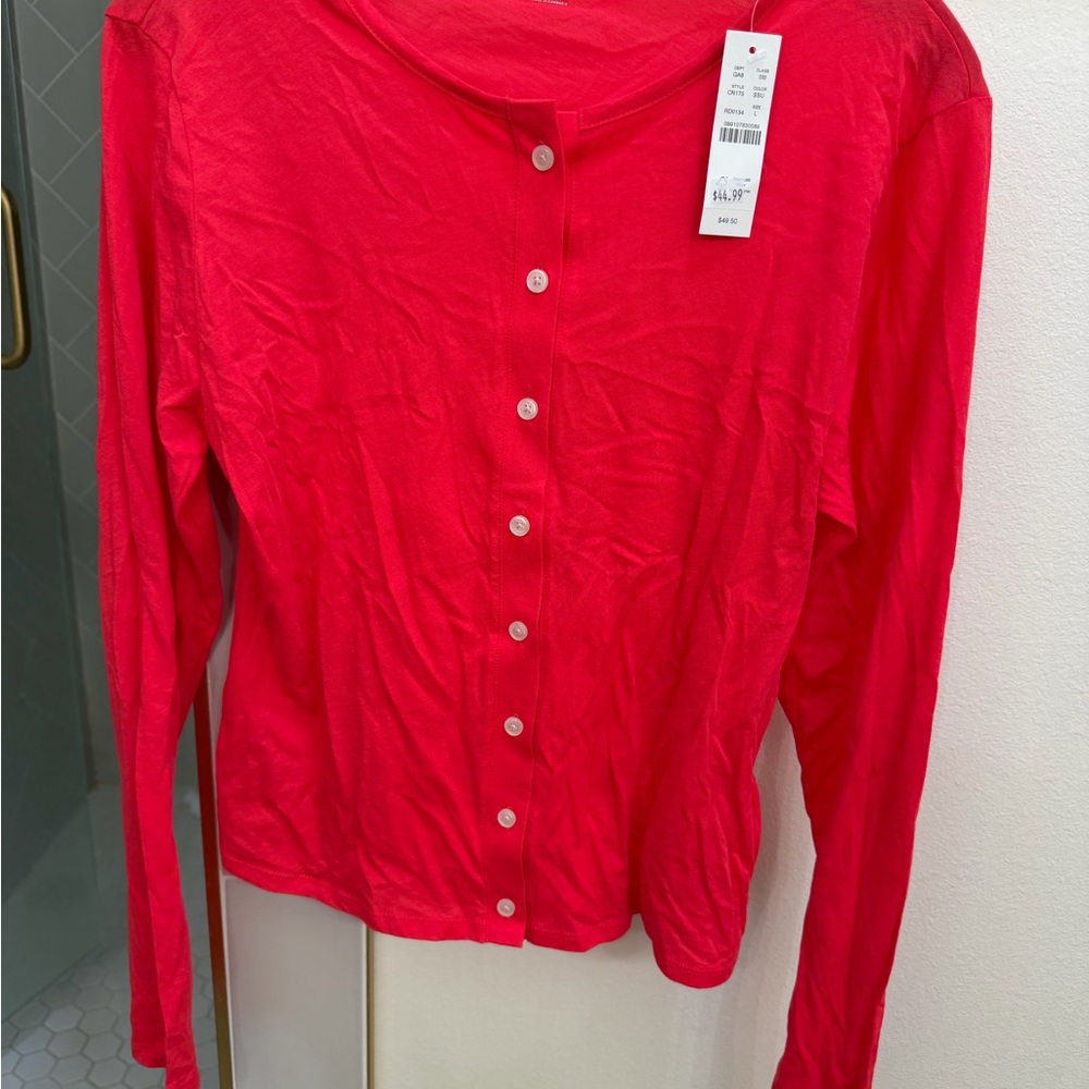 J Crew Feather Jersey Top